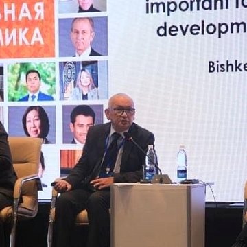 Professor KRSU gave a presentation at the forum «Business partnership between the European Union and Central Asia»